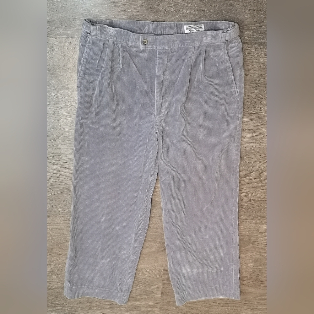 80s Vintage Pierre Cardin Oversized Wide Leg Wide Whale Corduroy Pants